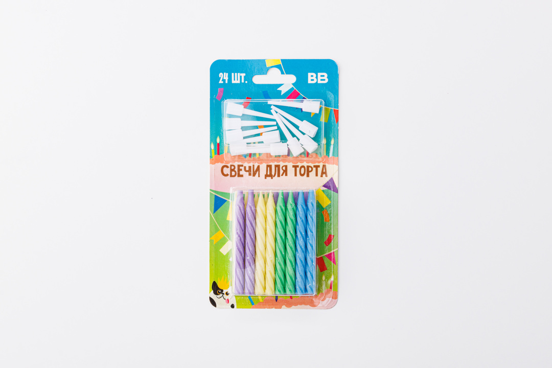 

Свечи для торта, 24 шт