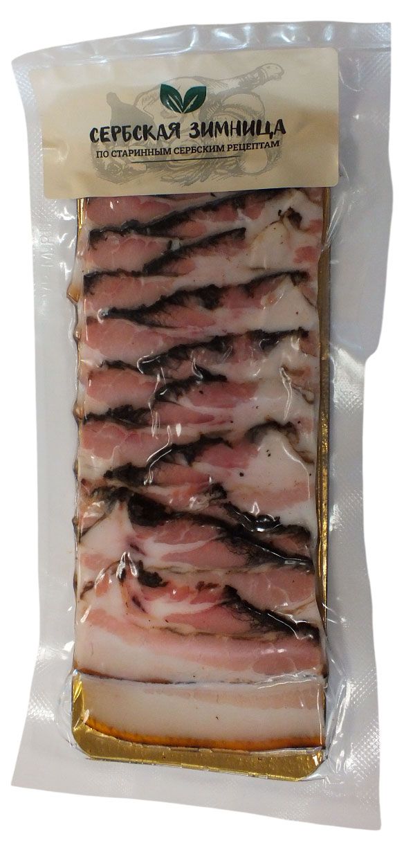 

Шпек свиной копченый Сербская Зимница Дымленный нарезка 100 г