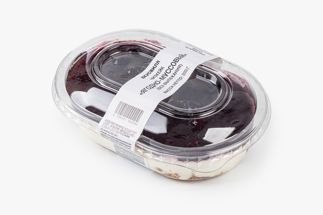 

Чизкейк ВкусВилл Ягодно-муссовый без выпекания 320 г