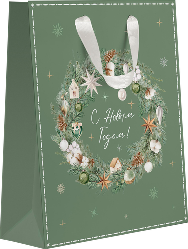 

Пакет подарочный City home Trade Christmas Woodland 25.5х31.5х11 см 1 шт дизайн в ассортименте