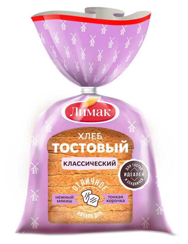 

Хлеб тостовый Лимак классический в нарезке 290 г
