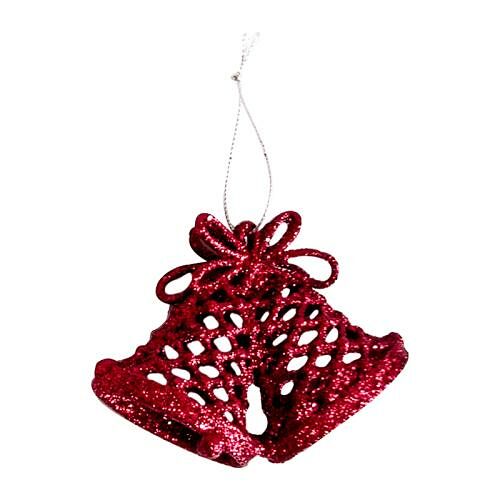 Украшение на ёлку Колокольчики блестящие 10 см, 1 шт., цвет в ассортименте