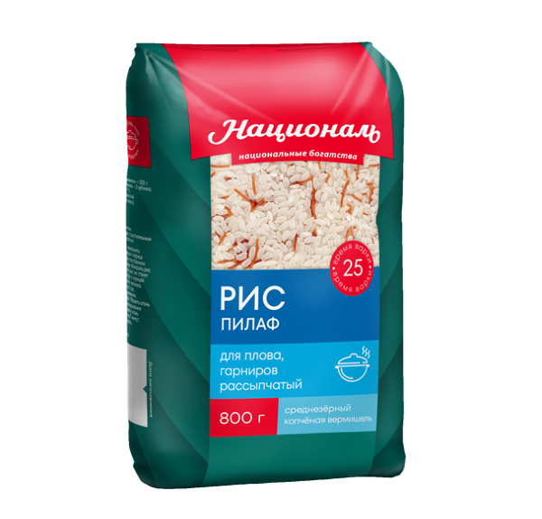Рис Националь Пилаф шлифованный 800 г