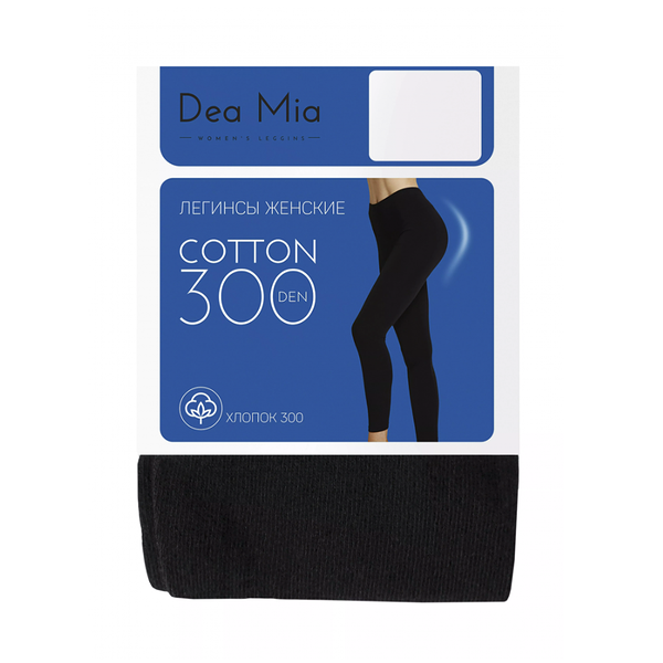 Колготки женские Dea Mia Cotton den 300 Nero р. 5