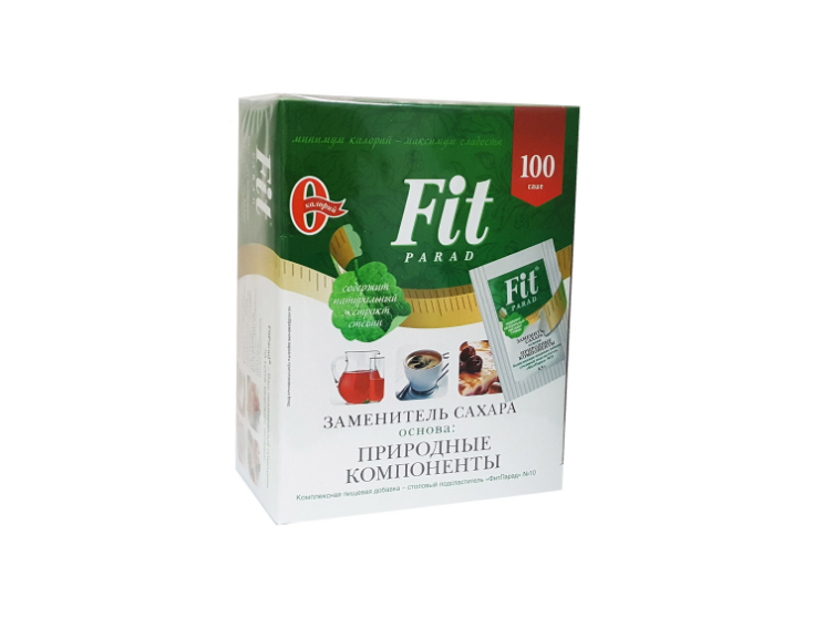

Заменитель сахара Fit Parad в стиках 100 шт 50 г