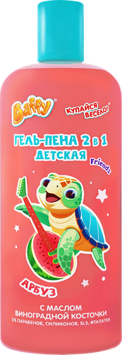 

Гель-пена детская BAFFY 2в1 Фруктово-ягодная фантазия 3+, 250мл