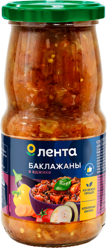 

Баклажаны Лента в аджике 470 г