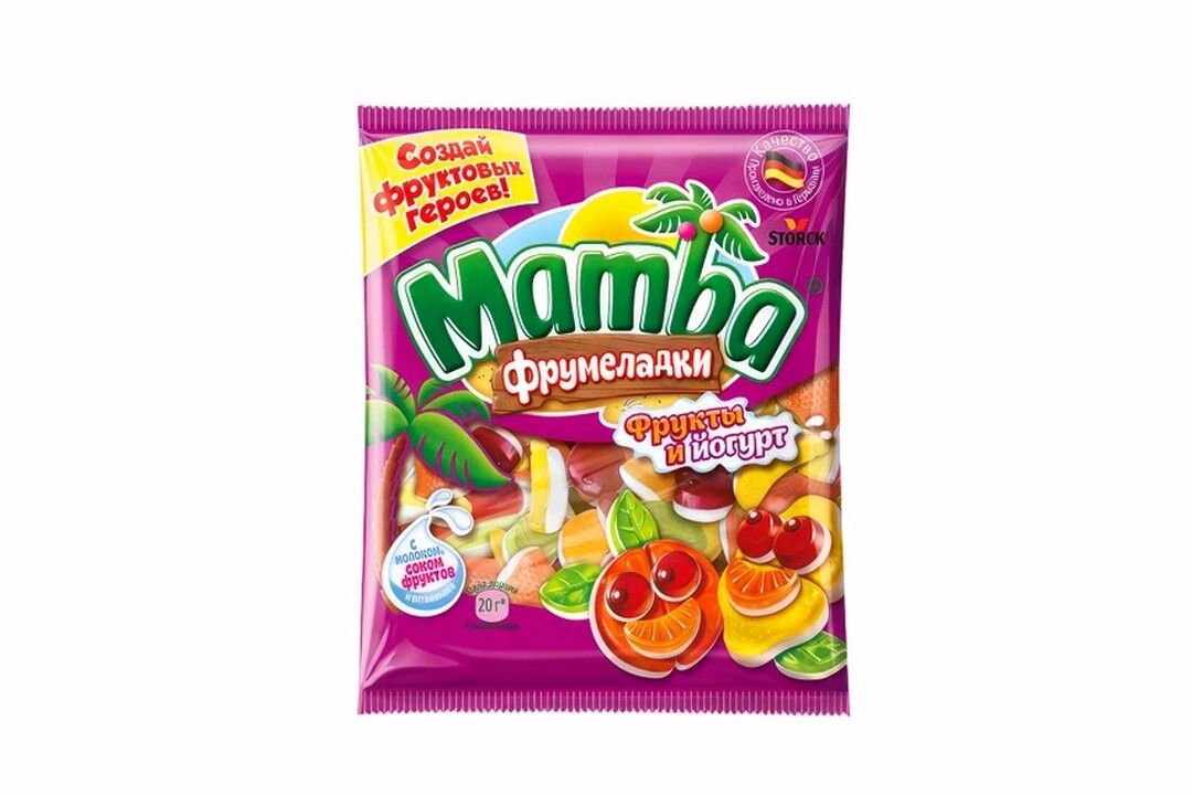 

Мармелад Mamba Фрумеладки Фрукты и йогурт 72 г