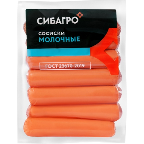 

Сосиски СибАгро Молочные 420 г