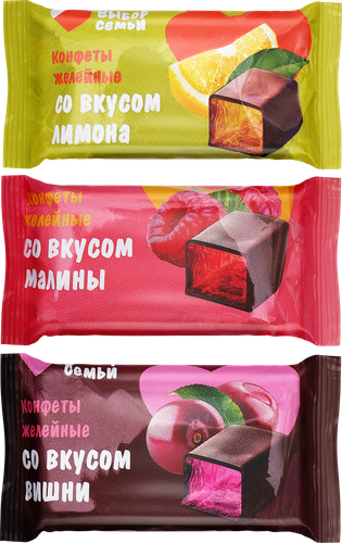 

Конфеты Выбор семьи Ассорти с желейными корпусами вес