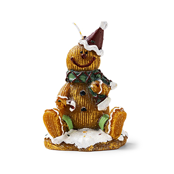 

Свеча фигурная Пряничный человечек коричневый парафин 14 см