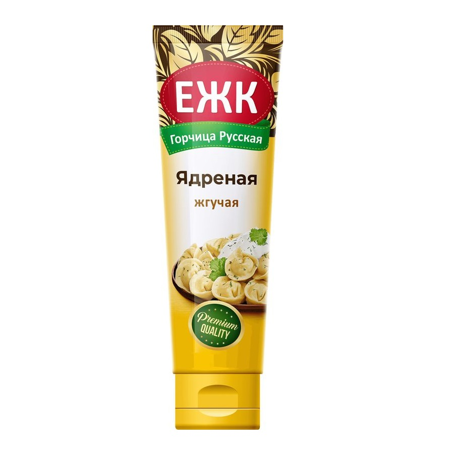 

Горчица ЕЖК Русская ядреная жгучая 130 г