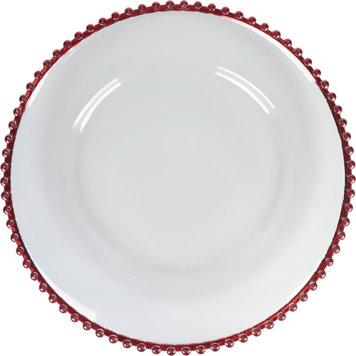 

Тарелка Homeclub Red Pearl пластик 32 см