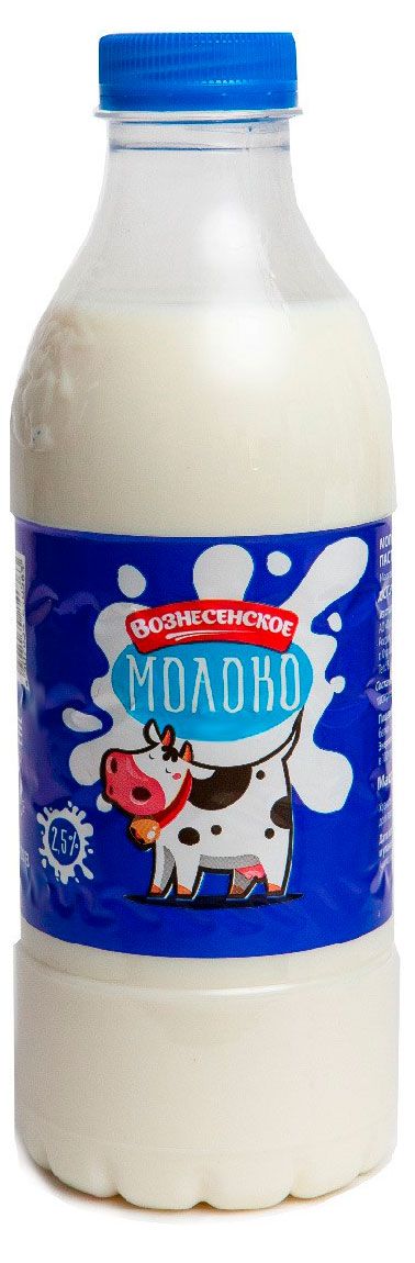 

Молоко Вознесенское 2.5% 900 мл