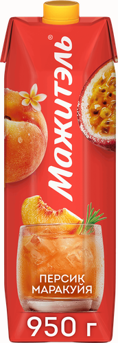 

Коктейль сывороточно-молочный Мажитэль с соком и с витаминами Персик-маракуйя 950 г