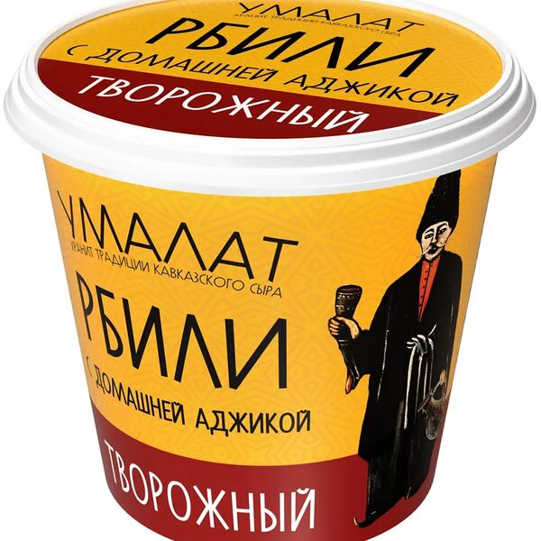 Сыр творожный Умалат Рбили с домашней аджикой 60% 130 г