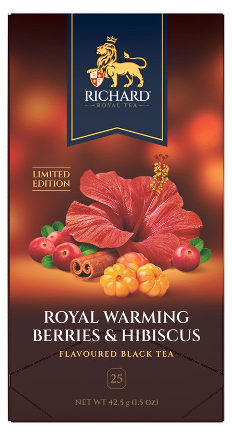 

Чай черный Richard Royal Warming Berries & Hibiscus 42.5 г