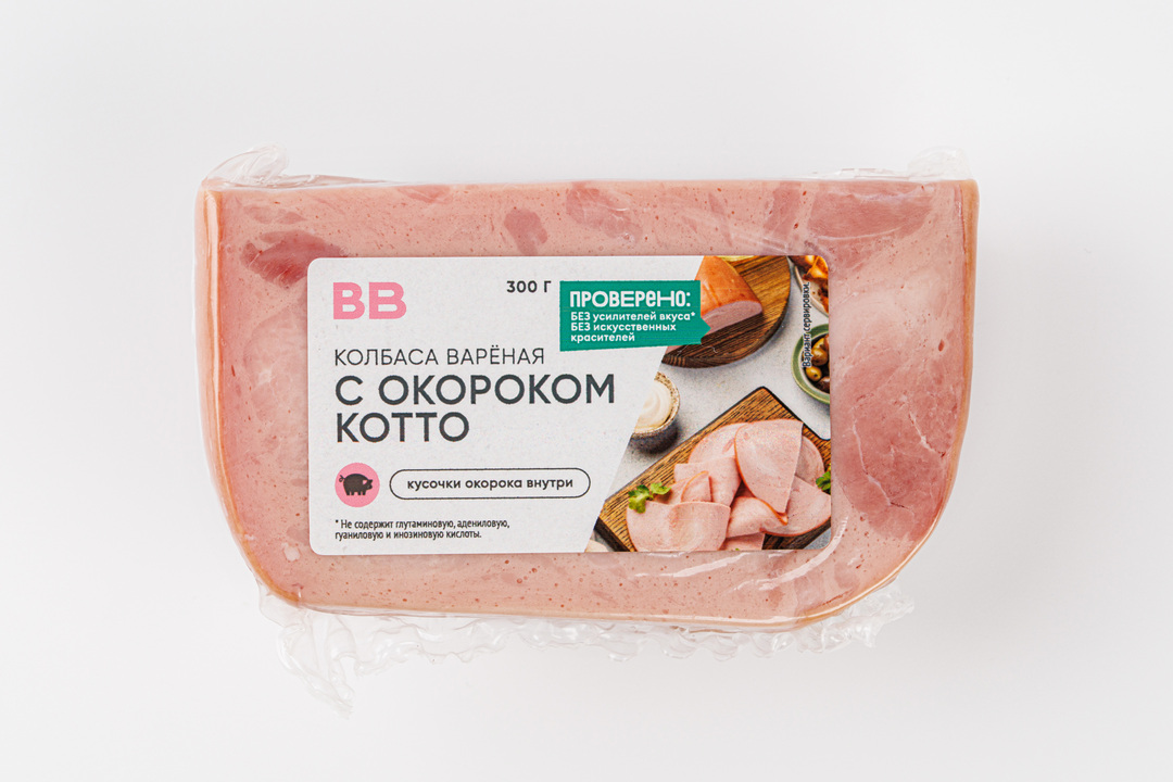 

Колбаса вареная с окороком Котто 300 г