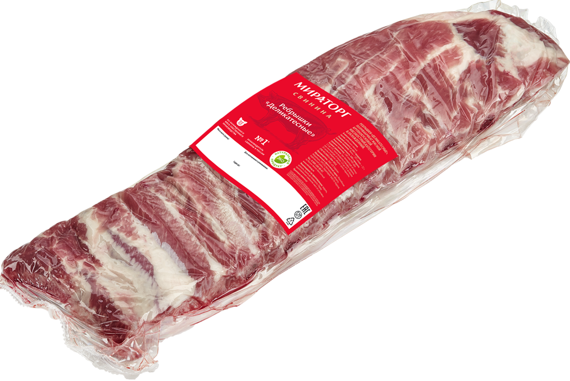 

Ребрышки Мираторг свиные Деликатесные вес