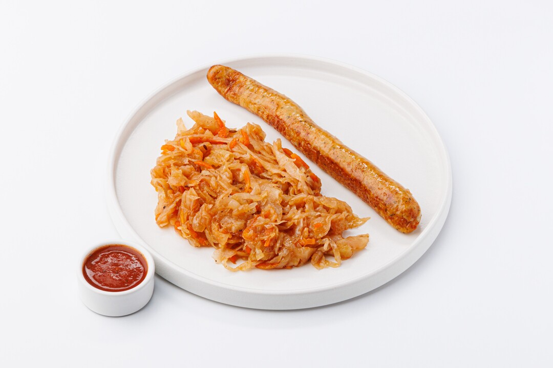 

Купата из курицы ВкусВилл с тушёной квашеной капустой 220 г