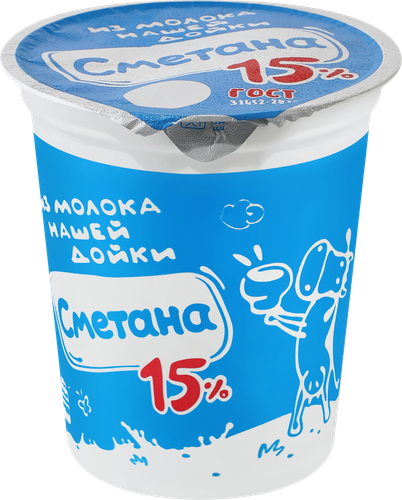 

Сметана Из молока нашей дойки 15% 300 г