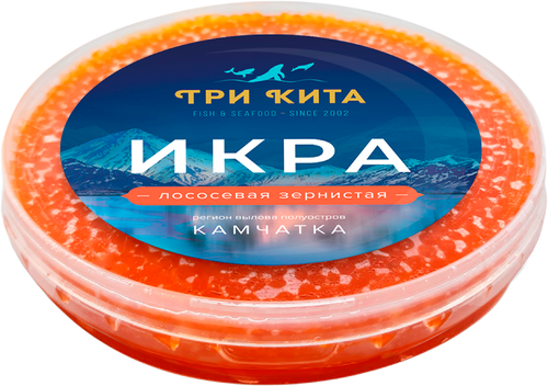 

Икра лососевая Три кита из горбуши зернистая 200 г