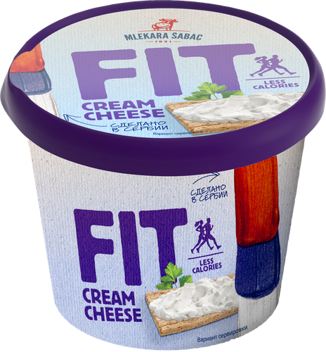 

Сыр творожный Mlekara Sabac Fit Cream Cheese 60% БЗМЖ 250 г