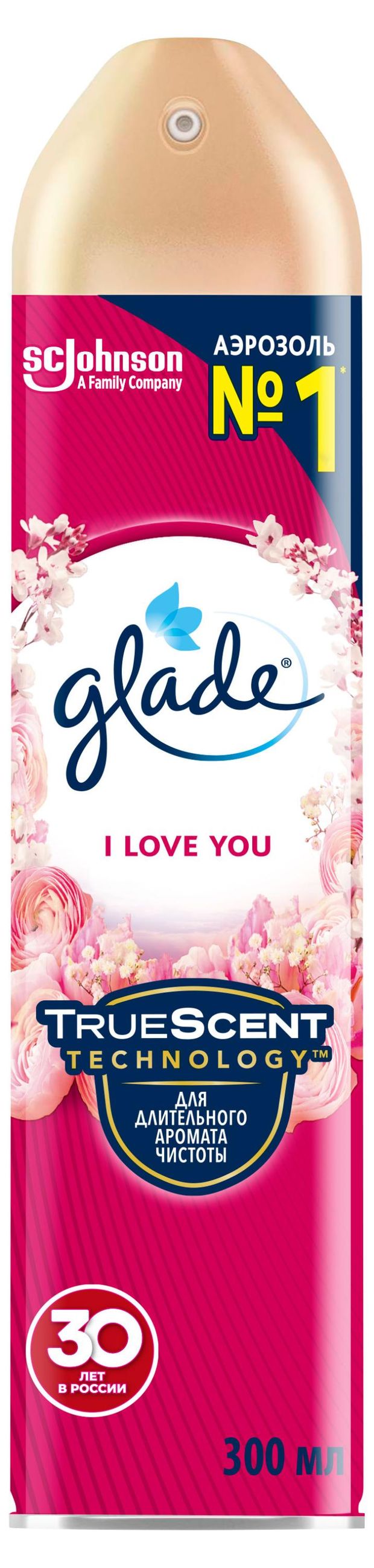 

Освежитель воздуха Glade Я тебя люблю (I Love You) аэрозоль 300 мл