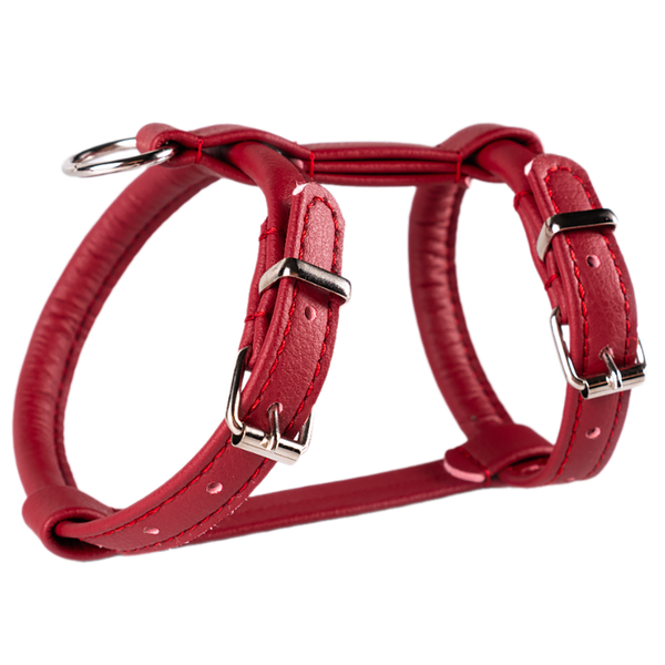 Шлейка круглая для собак Аркон Candy обхват шеи 27-35 см, обхват груди 37-45 см бордовая