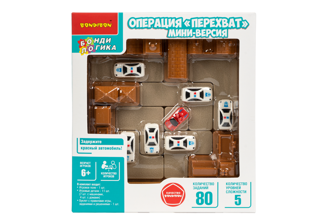 

Игра настольная Bondibon Логическая операция перехват мини-версия