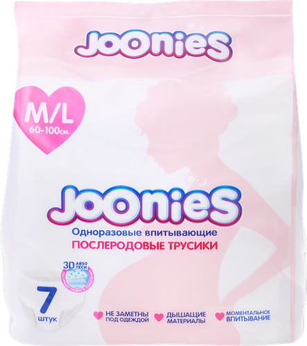 

Joonies Трусики послеродовые одноразовые M/L 60-100 см 7 шт