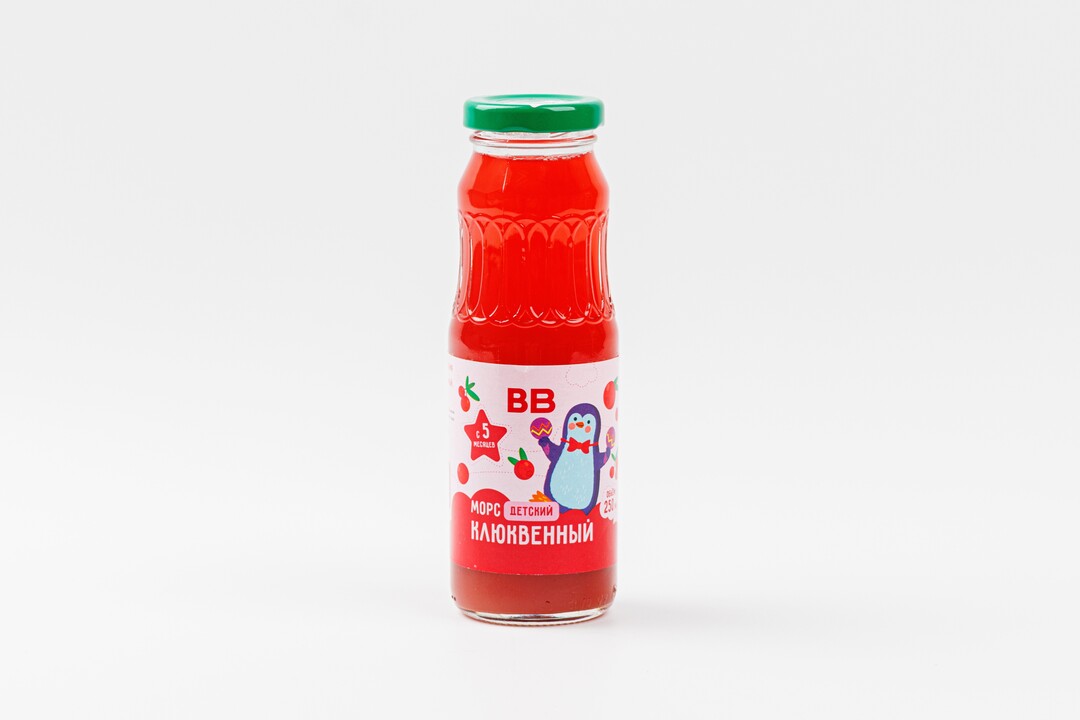

Морс детский ВкусВилл клюквенный 250 мл