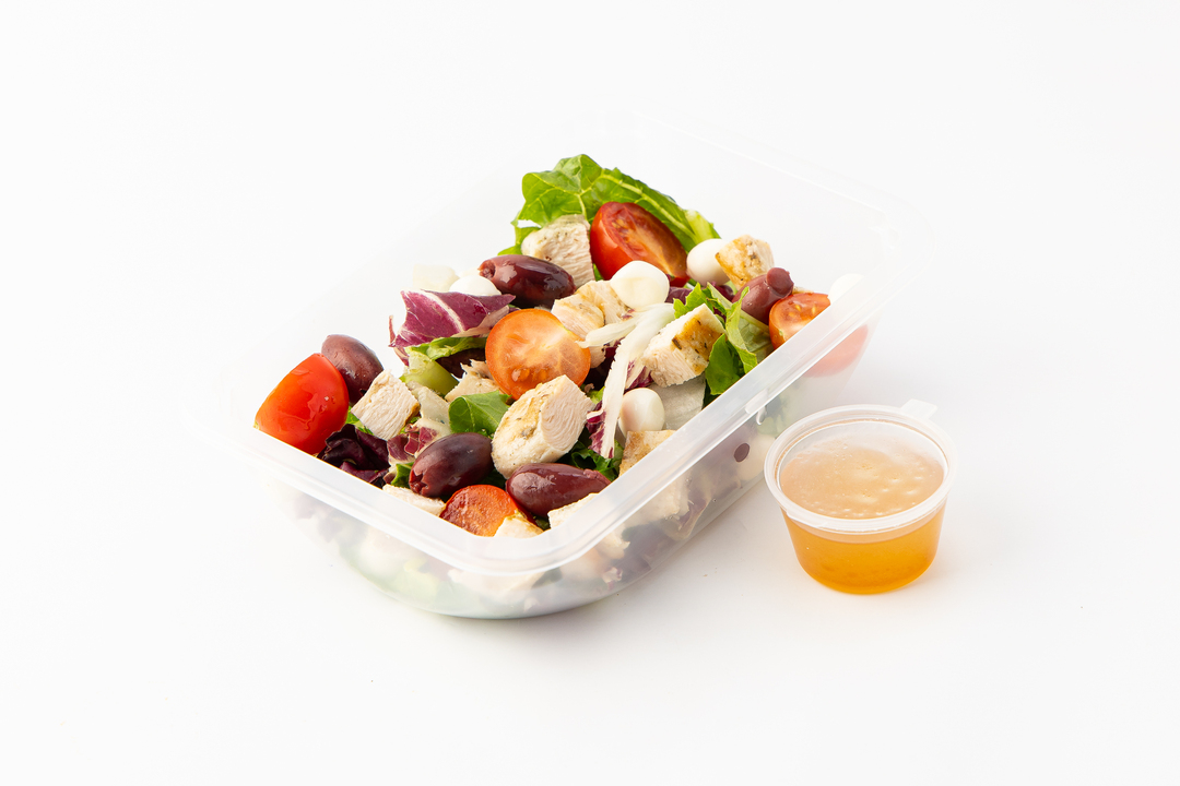 

Салат Нигора ВкусВилл с куриным филе и моцареллой 185 г