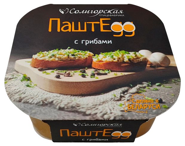 

Крем ПаштEgg Солигорская птицефабрика с грибами, 140 г