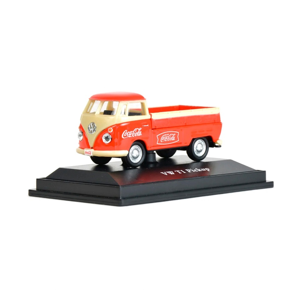 

Машинка Motor City модель Coca-Cola VW T1 Pickup, масштаб 1:72 (металлическая), возраст 14+