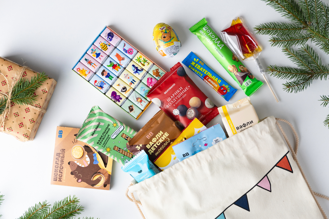 

Набор Новогодний мешочек ВкусВилл большой 300 г