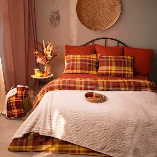 

Плед Homeclub Cozy Autumn WI-CM4 коралл с шерпой 150x180 см