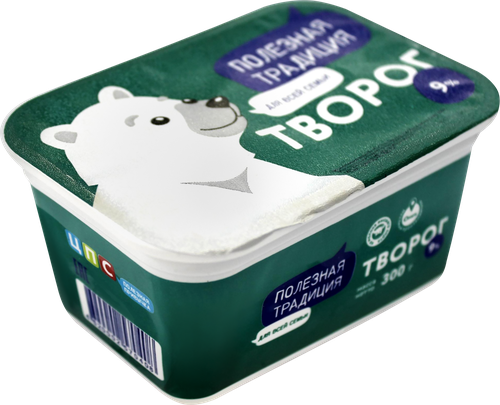 

Творог Полезная традиция 9% 300 г
