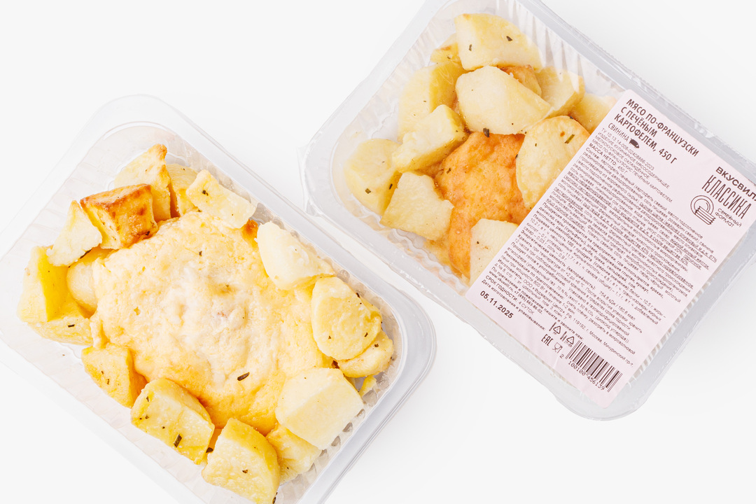 

Мясо по-французски ВкусВилл с печеным картофелем 450 г