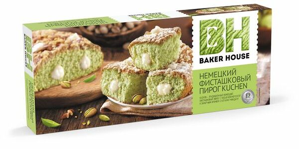 Пирог Baker House Kuchen Немецкий фисташковый 350 г