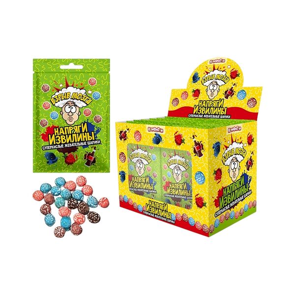 Конфеты жев Взрыв Мозга Напряги извилины 12г