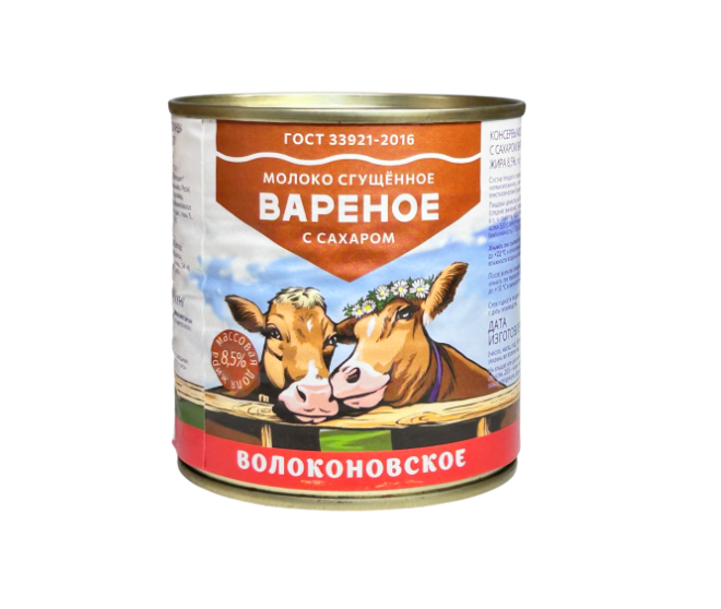 

Сгущенное молоко Волоконовское вареное 8.5% 370 г