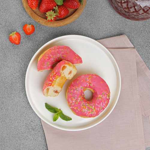 

Донат Лента Fresh с клубничным кремом 65 г