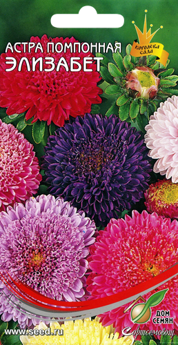 

Семена Дом семян Астра помпонная Элизабет смесь 0.2 г