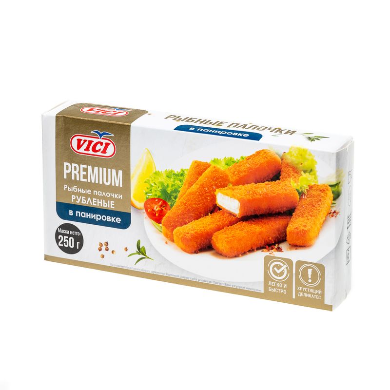 

Рыбные палочки Vici Premium в панировке филе-кусочки 250 г