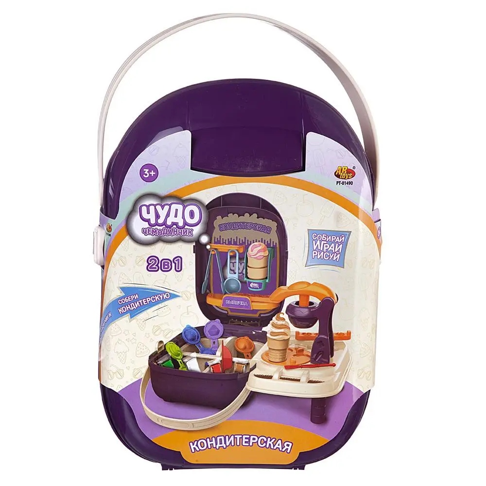

Игрушка ABToys чудо-чемоданчик набор 2в1 Кондитерская