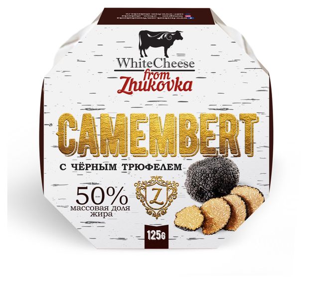 

Сыр камамбер from Zhukovka с черным трюфелем 50% БЗМЖ 125 г