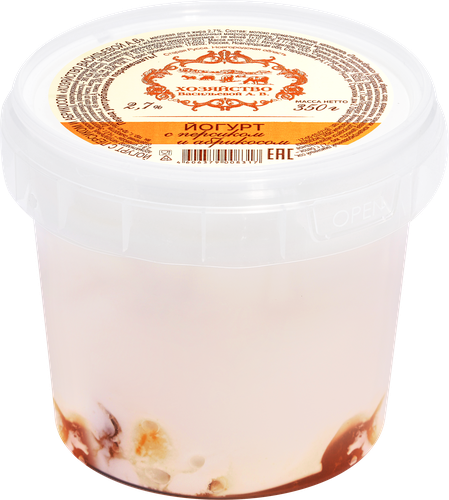 

Йогурт Хозяйство Васильевой А.В. персик абрикос 2.7% без змж 350 г