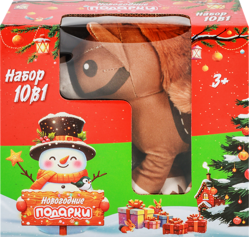 

Набор игровой Лента Новогодние подарки 10 в 1 арт. 42630
