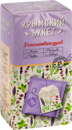

Напиток чайный Крымский Букет Успокаивающий 25 пакетов x 1.5 г